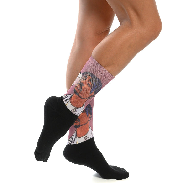 Забавни чорапи с Ту Пак, модерни памучни чорапи за фенове на хип-хоп културата от Artyshocks.bg