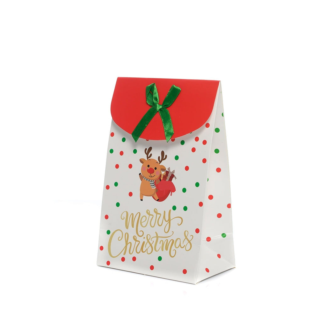 Подаръчна торбичка с коледно еленче, идеална за опаковане на чорапи и уникални подаръци за мъже и жени. Виж в Artyshocks.bg.