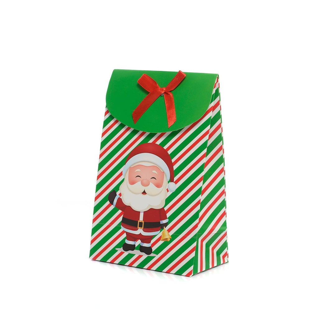 Подаръчна торбичка с Дядо Коледа, коледна опаковка за подаръци, стилен начин да поднесете чорапи и изненади от Artyshocks.bg.