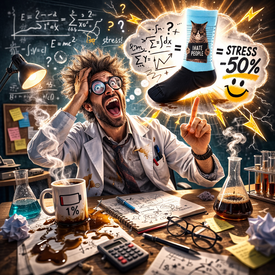 Хумор срещу стрес: Защо забавните чорапи помагат