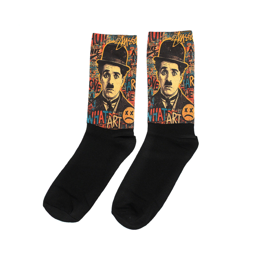 Арт чорапи - "Charlie graffiti street art"