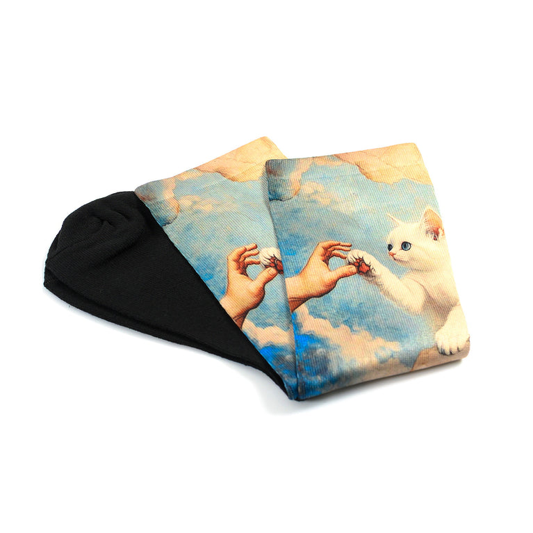 Арт чорапи – "Коте Микеланджело"