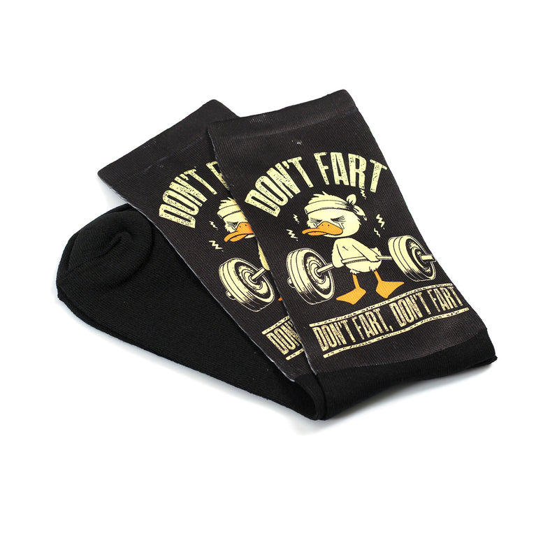 Забавни фитнес чорапи – „Дръж се, не пръцкай“