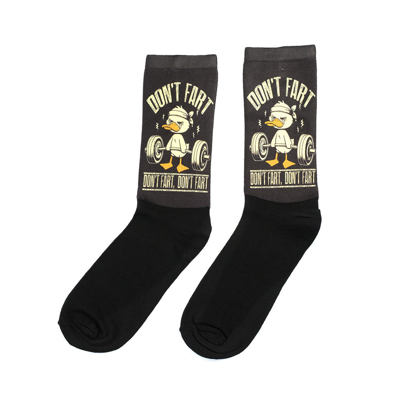 Забавни фитнес чорапи – „Дръж се, не пръцкай“