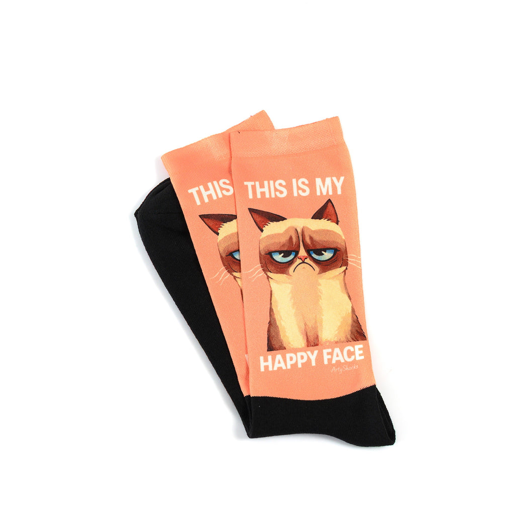 Забавни чорапи – Grumpy Mood „This Is My Happy Face“