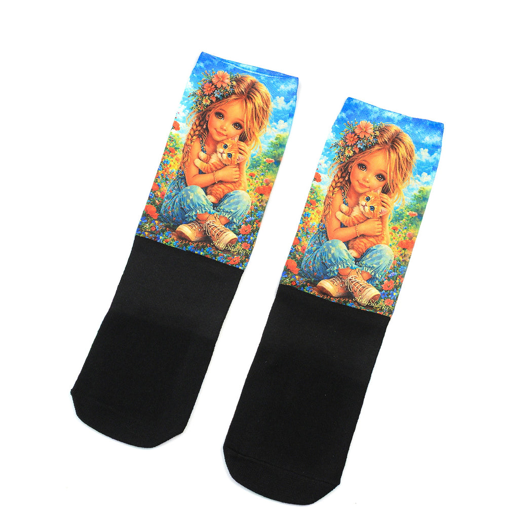 Lustige Socken „Zaubergarten“