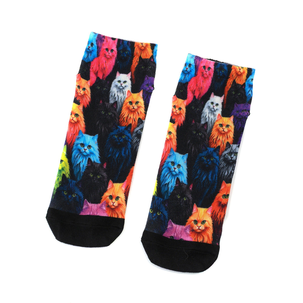 Lustige Socken – „Nie zu viele Katzen“