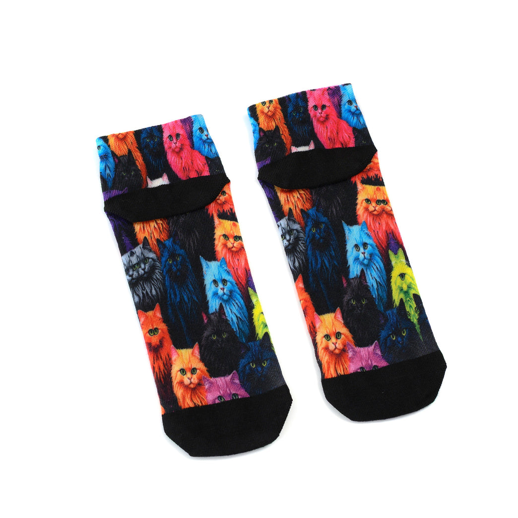 Lustige Socken – „Nie zu viele Katzen“