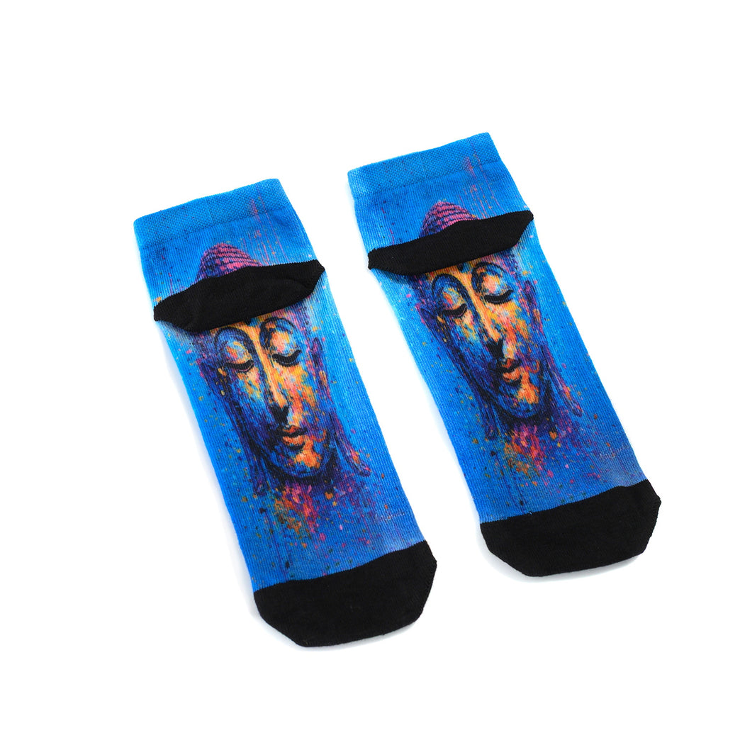 Lustige Socken „Zen-Schritt“