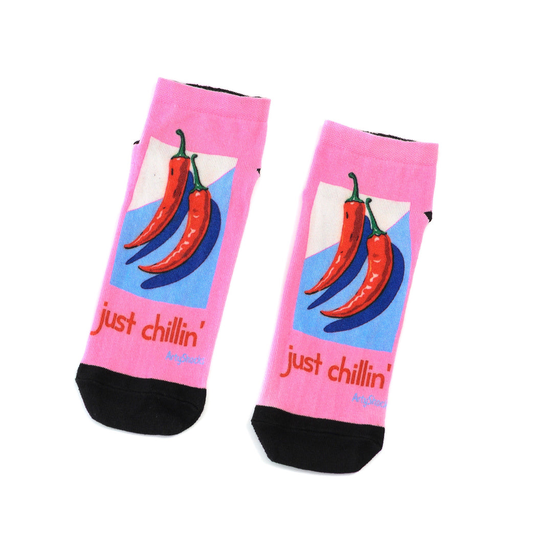 Lustige Socken „Just Chillin’“