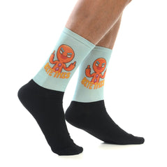 Чорапи с джинджифилова бисквитка и надпис "BITE THIS". Забавни и модерни чорапи за игриви духове.